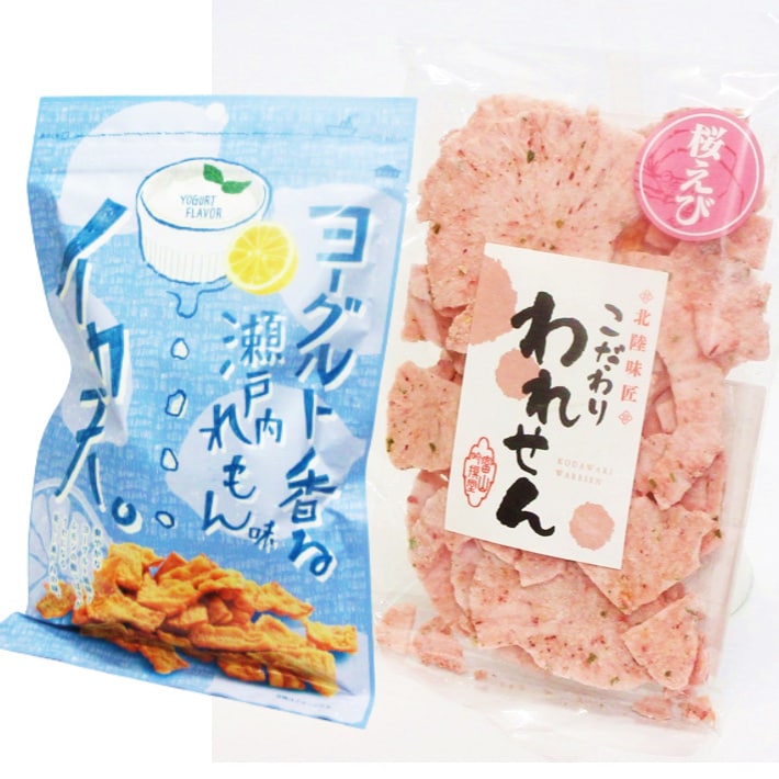 イカ天 ヨーグルト香る 瀬戸内れもん 味 ＆ こだわり 桜えび われせんを税込・送料込でお試し ｜ サンプル百貨店 | 有限会社エスケーアイ