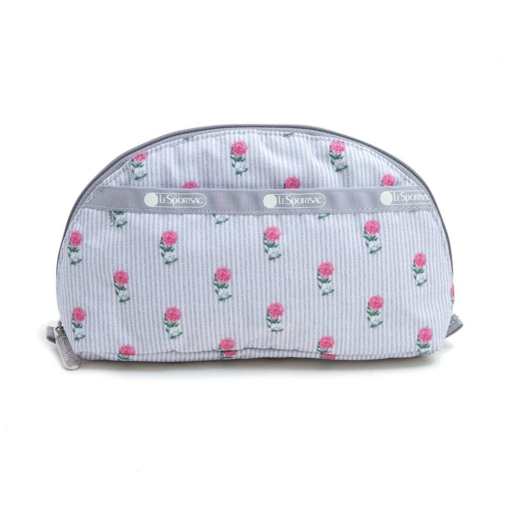 Lesportsac ポーチ 大好評です Dome グレー系 丸みを帯びたデザインが女の子ごころくすぐる可愛らしいポーチ Cosmetic