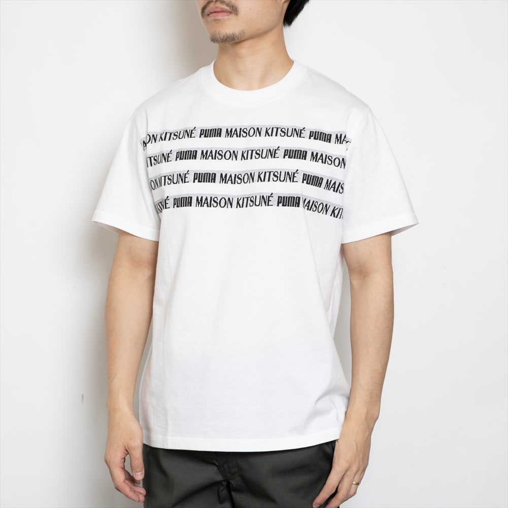 Sサイズ[PUMA×MAISON KITSUNE] Tシャツ ENGINEERED TEE ホワイトを税込