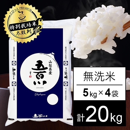 玄米新ブランド米 山梨県産 玄米 JA梨北 五百川 1等 30kg 令和4年産 新米-