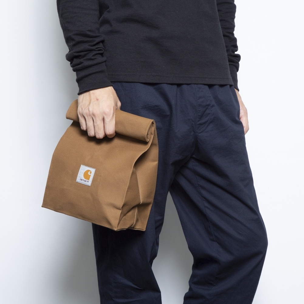 CARHARTT WIP]クラッチバッグ LUNCH BAG ブラウンを税込・送料込でお