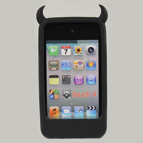 iPod touch4ケースカバー アイボッドタッチ 悪魔デビルケース シリコン 