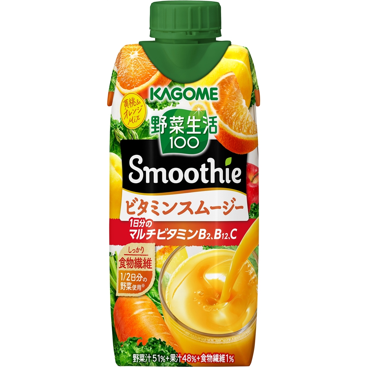 カゴメ 野菜生活100 Smoothie ビタミンスムージー 330ml×24本を税込