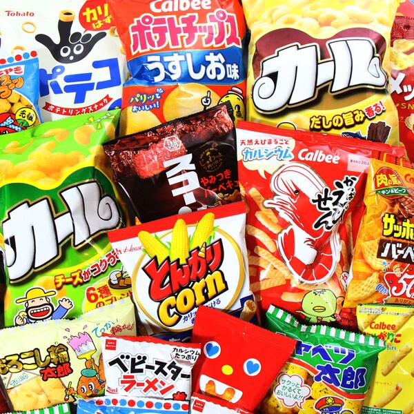 34個詰め合わせ】西日本限定カールも入った！スナック菓子34コお試し