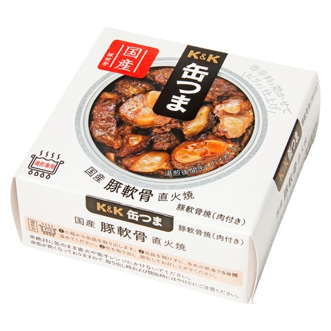 K&K 缶つま 国産 豚軟骨 直火焼 40g x12を税込・送料込でお試し｜サンプル百貨店 | 国分首都圏株式会社