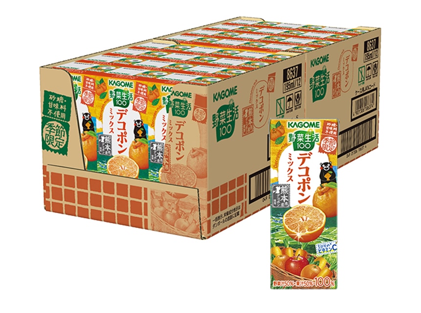 カゴメ 野菜生活100(デコポンミックス 195ml／信州白桃ミックス 195ml／春のフルーツ 200ml)を税込・送料込でお試し ｜  サンプル百貨店 | カゴメ株式会社