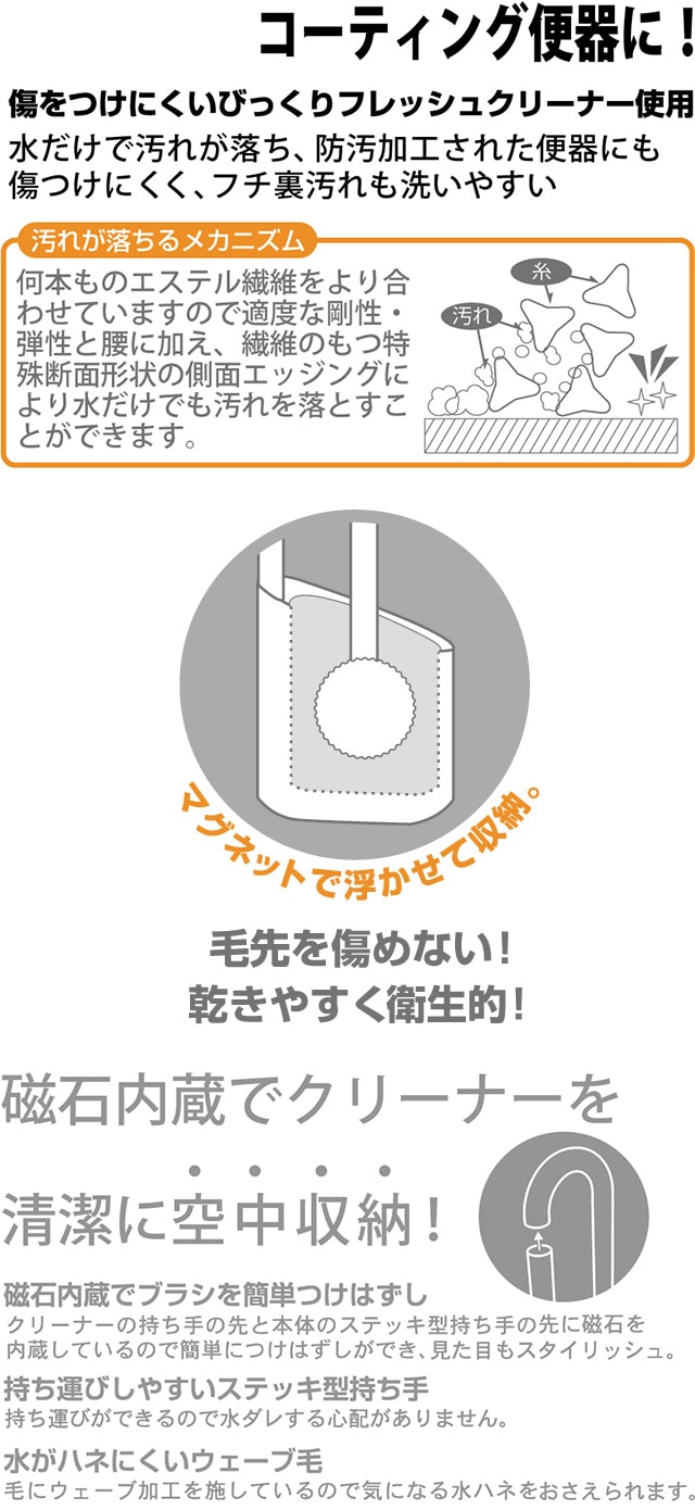 フロート トイレクリーナー＆ケース アイボリーを税込・送料込でお試し ｜ サンプル百貨店 | ヨコズナクリエーション株式会社