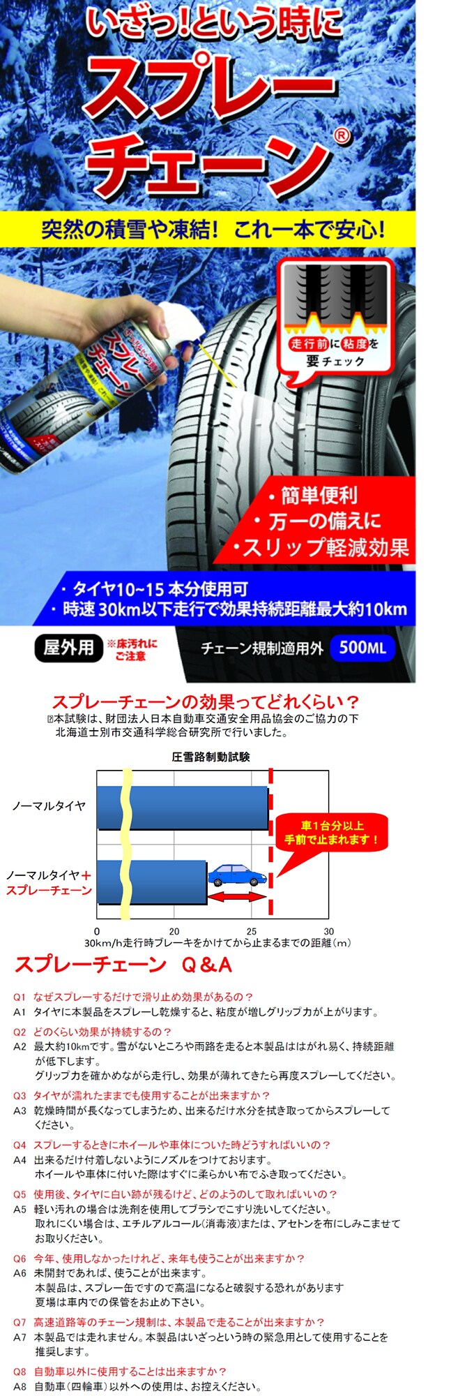 いざっという時にスプレーチェーン 2本セットを税込 送料込でお試し サンプル百貨店 アムールショップ