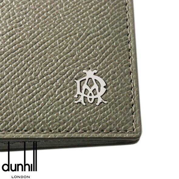 オリーブグレー】DUNHILL ダンヒル レザー カードケースを税込・送料込