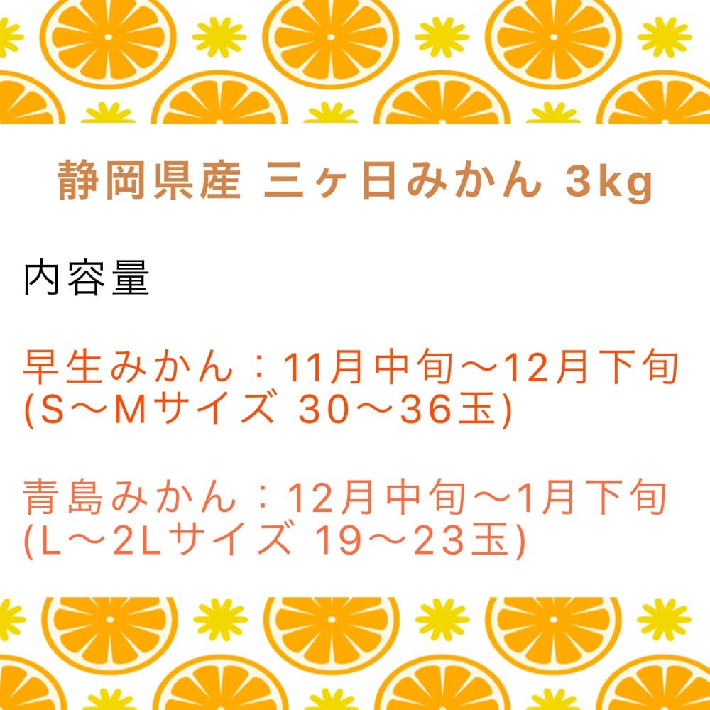 静岡県産 三ヶ日みかん 3kgを税込・送料込でお試し ｜ サンプル百貨店 | 株式会社九州沖縄特産館