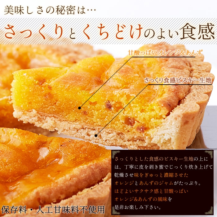 オレンジ と あんず の タルト ケーキ5号 甘酸っぱい味わいと香ばしいタルト生地が絶妙!!を税込・送料込でお試し ｜ サンプル百貨店 |  北海道とれたて本舗