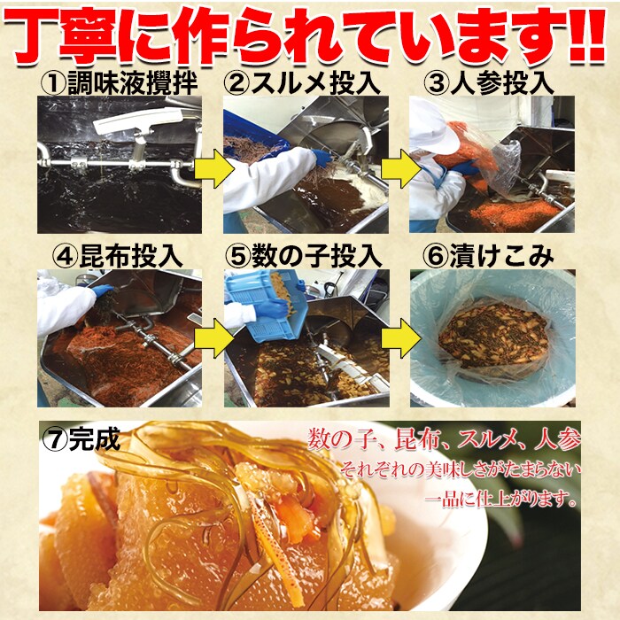 ほとんど数の子60％!!【業務用】贅沢松前漬500g!を税込・送料込でお試し ｜ サンプル百貨店 | 北海道とれたて本舗