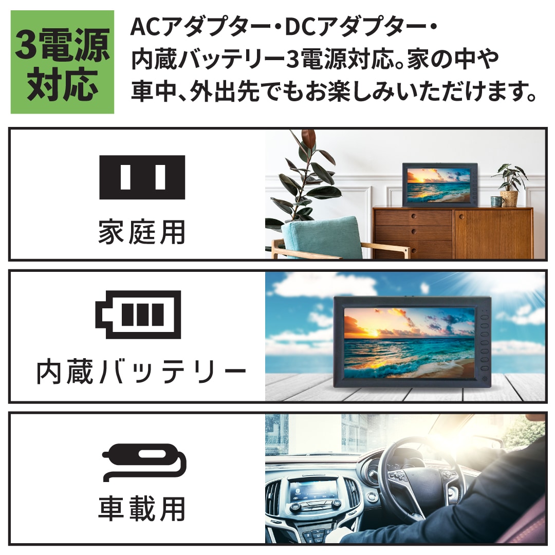 高質 吊り下げ、スタンド置き、車載可能の3スタイルモデル どこでも気楽にテレビを見れる Shinsaku Ninki-css.edu.om