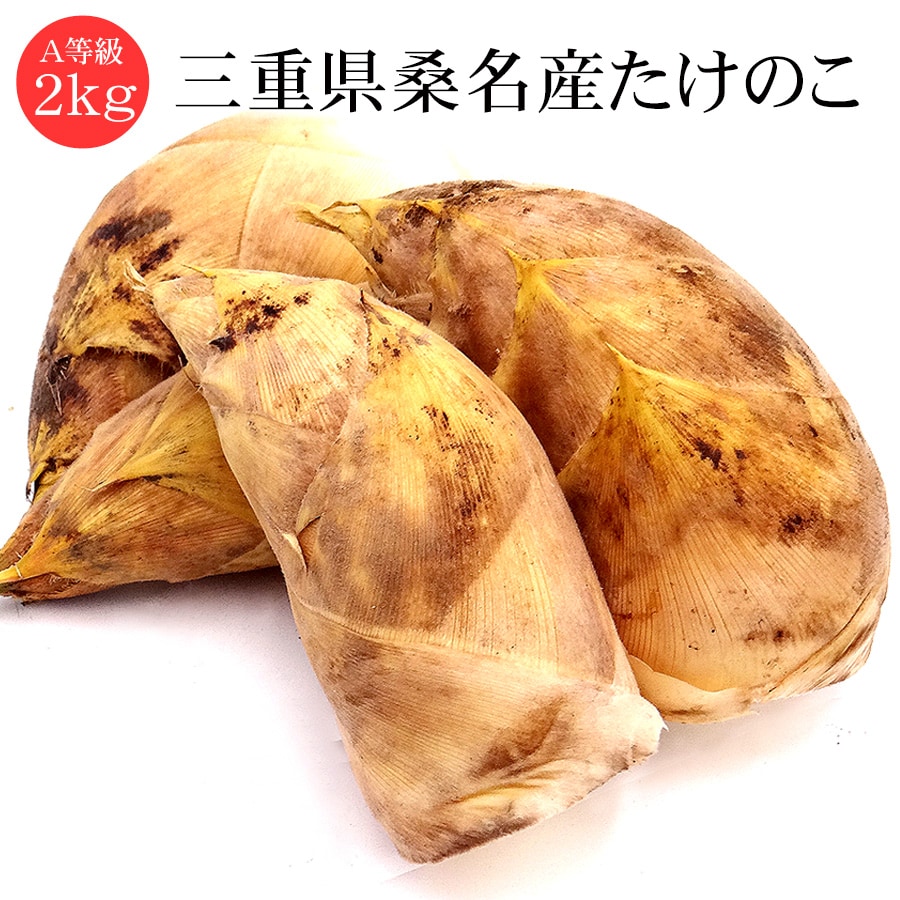 A等級 2kg(2~6本】三重県桑名産 たけのこを税込・送料込でお試し